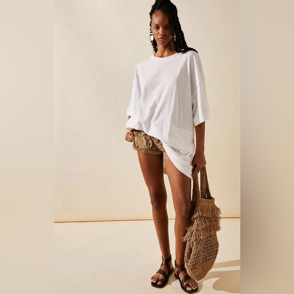 Free People Tops - SOLD!! NEW Free People Essential Extreme Tee Mini | IVORY